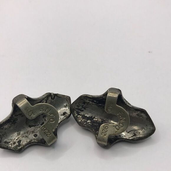 Antique 1922 Fishel Nessler silver and Rhinestone button covers. - Picture 4 of 5